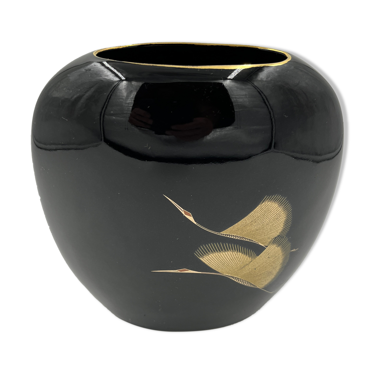 Vintage vase signed Melarni model Heron