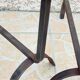 Pair of vintage steel geometric chenets