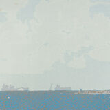 Geltringer Bucht, Serigraph in Colors on Paper, 67 x 67 cm