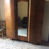 Walnut art deco wardrobe 1930s