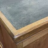 Early 20th century English flat desk in oak