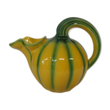Green and yellow vintage pitcher