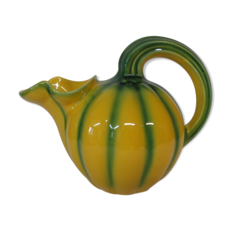 Green and yellow vintage pitcher