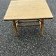 Bureau et chaise enfant en rotin