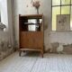 Meuble de rangement secrétaire chêne années 60