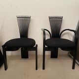 Set of 2 armchairs and 2 chairs "Totem", Torstein Nilsen, Westnofa 1980