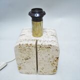 Travertine lamp fratelli mannelli 60s