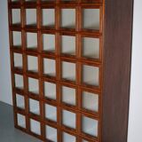 Antique Large Dutch Oak Haberdashery Shop Cabinet Folding Doors, 1920/30s