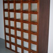 Antique Large Dutch Oak Haberdashery Shop Cabinet Folding Doors, 1920/30s