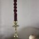 Candle holder brass corolla decor candle