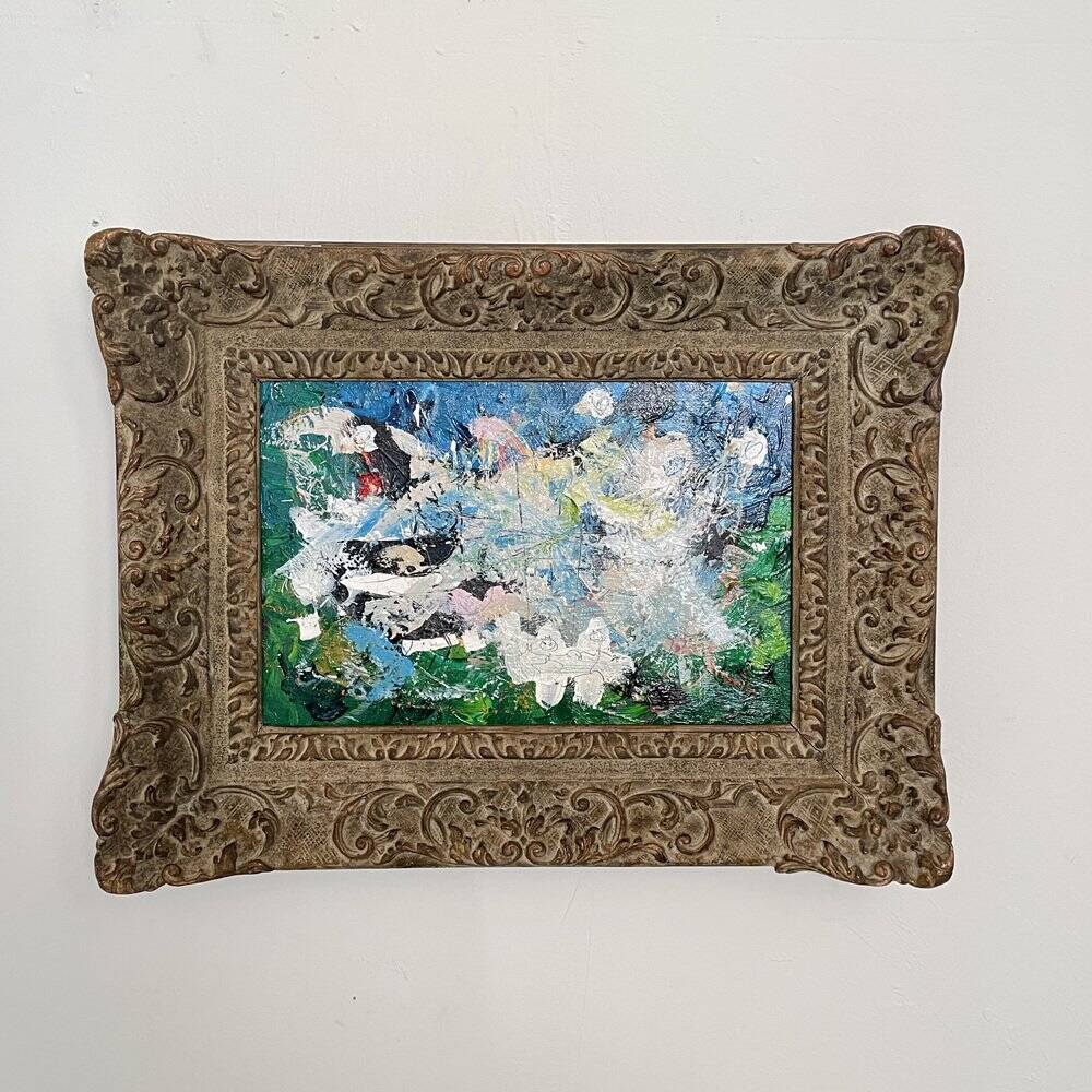 Felix Bachmann, Abstract Composition, 1910, Acrylic & Mixed Media on Board, Framed