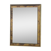 Rectangular beveled mirror with golden molding frame