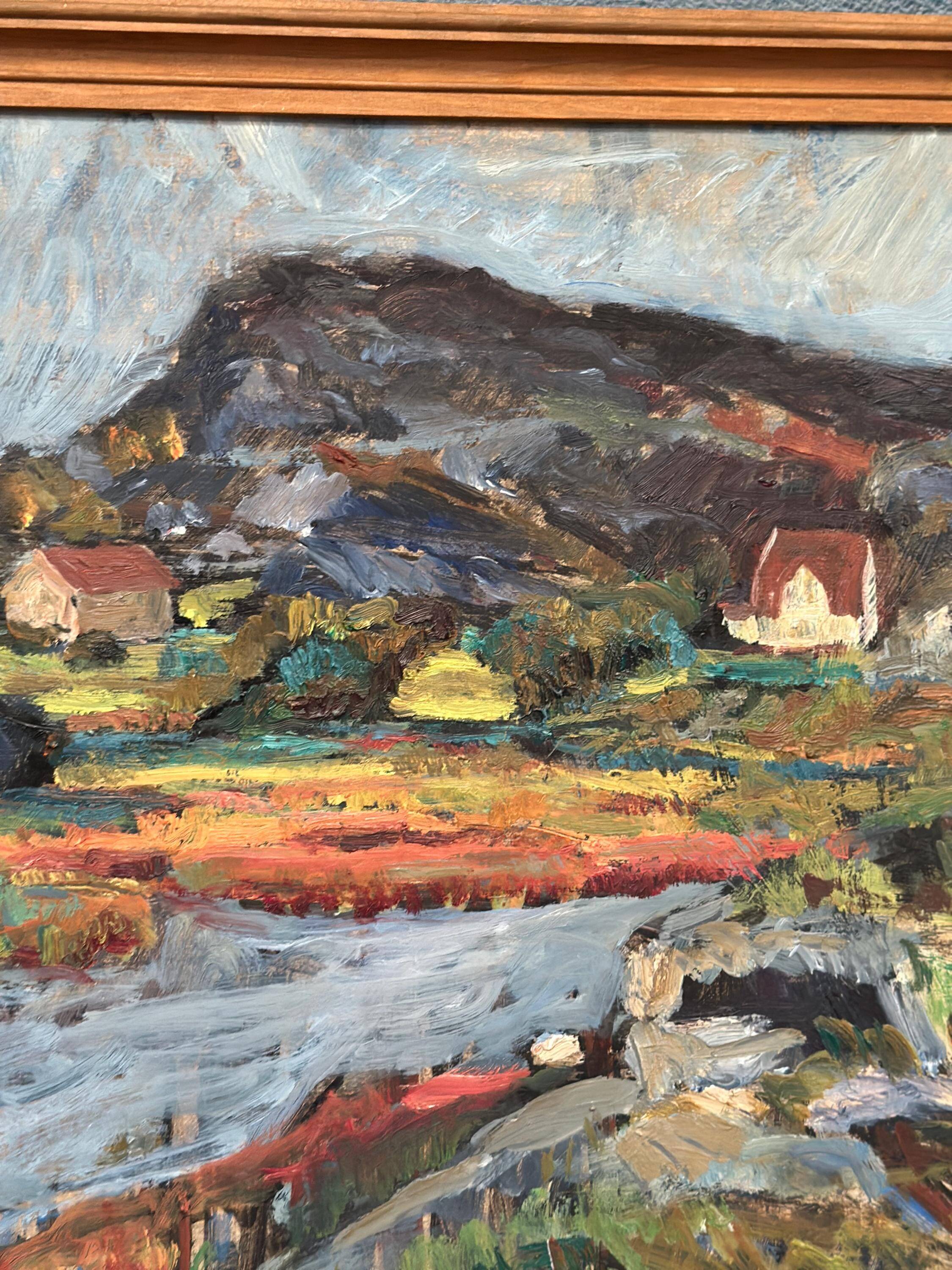 Swedish Oil On Canvas – “Serene Landscape” By Karl Otto Kellgren
