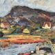 Swedish Oil On Canvas – “Serene Landscape” By Karl Otto Kellgren