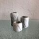 Trio of candlesticks vintage marble