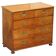 Victorian military commode in patinated walnut.