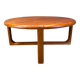 Mid century solid teak Scandinavian coffee table, 1970s
