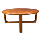 Mid century solid teak Scandinavian coffee table, 1970s