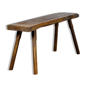 Vintage oak butcher's table, 1930s