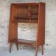 Vintage wooden furniture, Roger Landault shelf for ABC, 1950s.