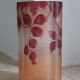 Legras quadrilobed vase from the "ruby" series in glass (1900 - 1910)