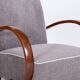 Czech Art Deco Beech Armchair attributed to J. Halabala for Up Zavody, 1930s