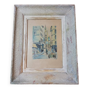 Aquarelle ''Rue de la