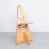 Lundi-sit adjustable wooden chairs, Lundia 1980s
