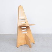 Chaises en bois ajustables Lundi-sit, Lundia années 1980.
