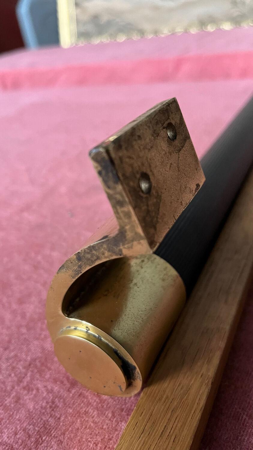 Brass towel rack 80s