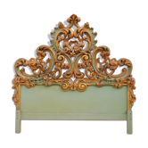 Headboard in gilded wood and painted wood classic style
