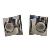 Pair of Space Age wall lamps from the 60s/70s