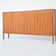 Leo Bub symmetric highboard in walnut XL Bub Wertmobel Germany 1960