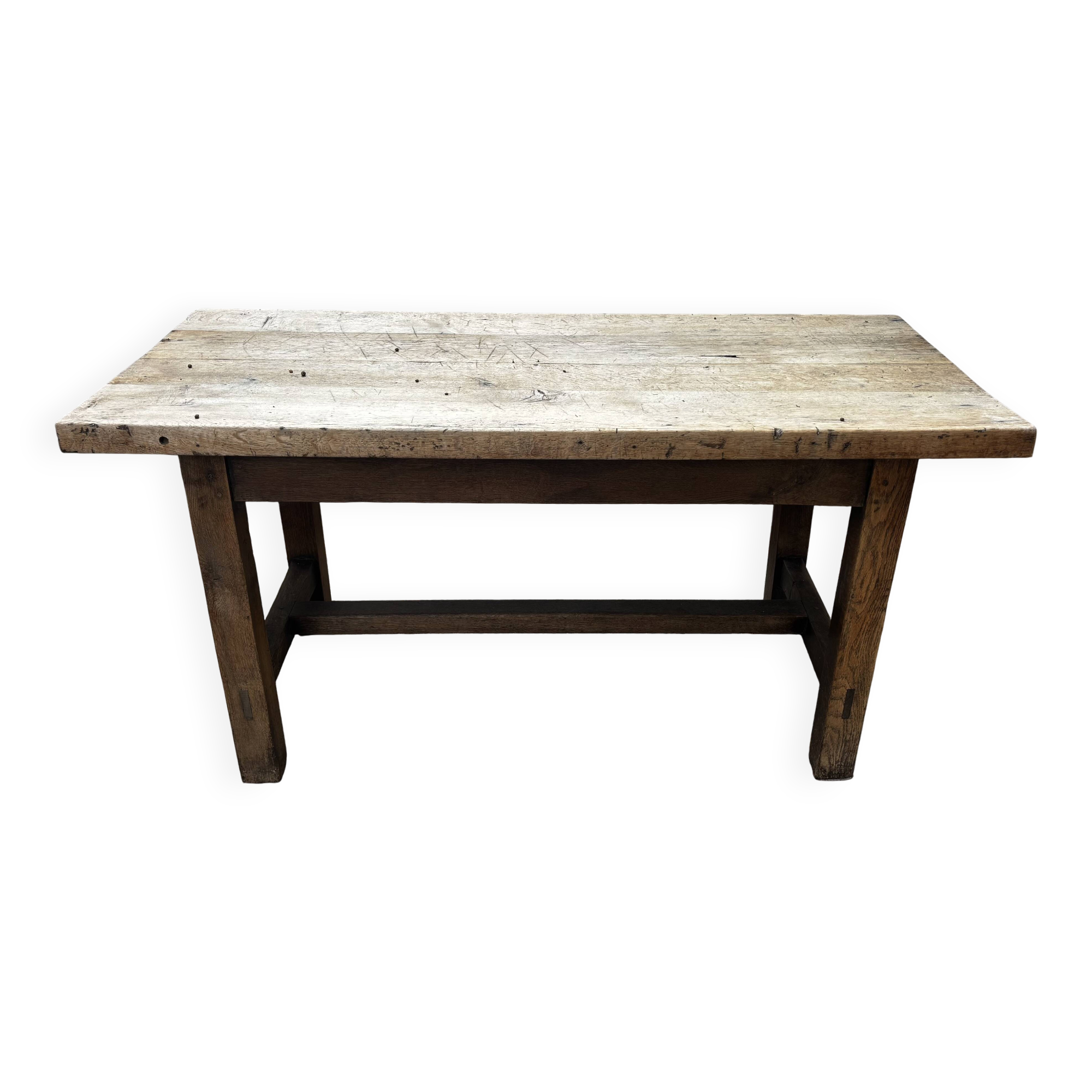 Solid oak dining table