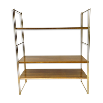 Wall shelf in zebra wood style
