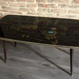 Coffee table years 50 with japanese motif