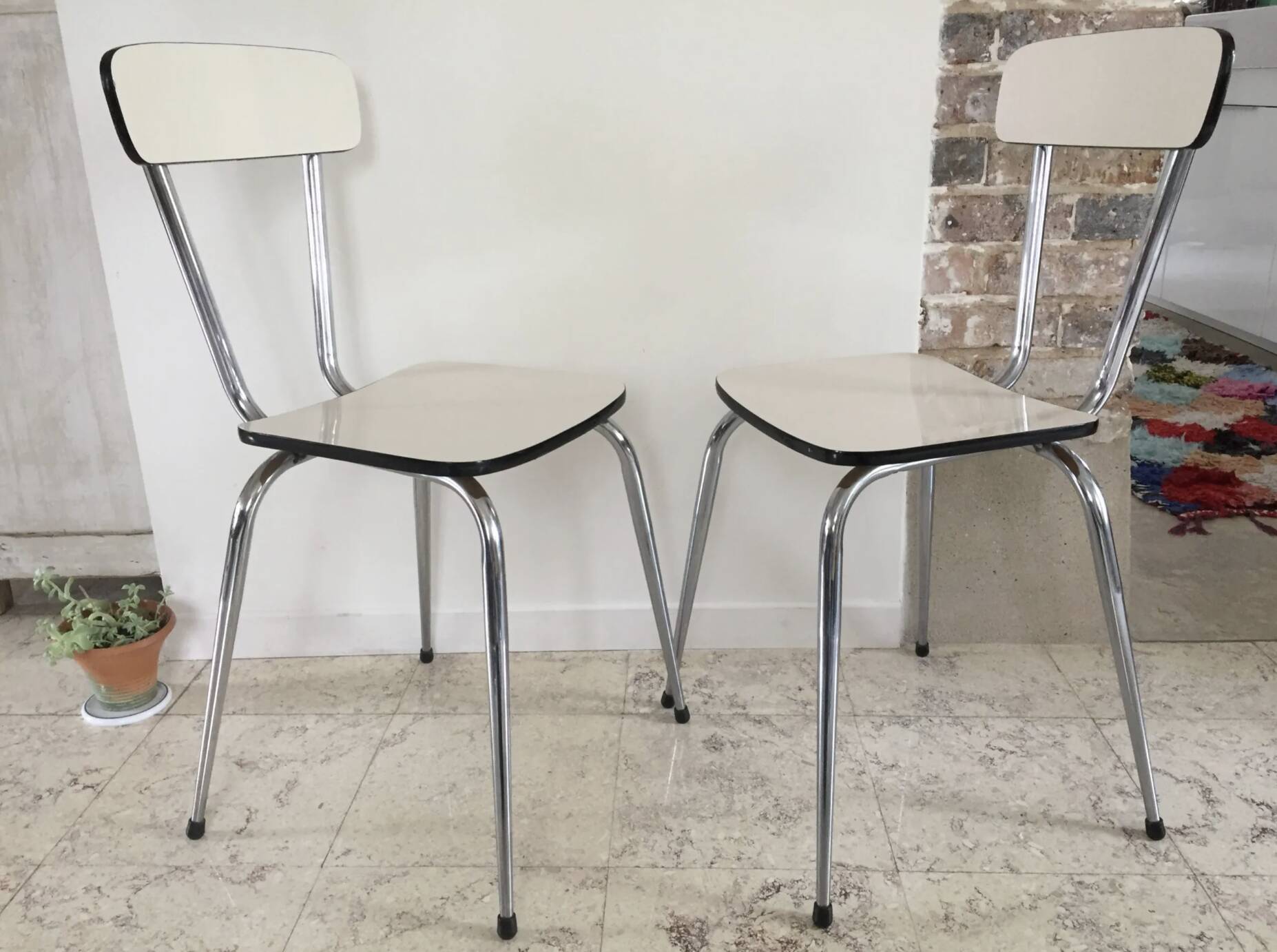 Pair of VINTAGE Formica CHAIRS