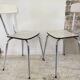 Paire de chaises  formica vintage