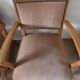 Pair of old rose bridge armchairs