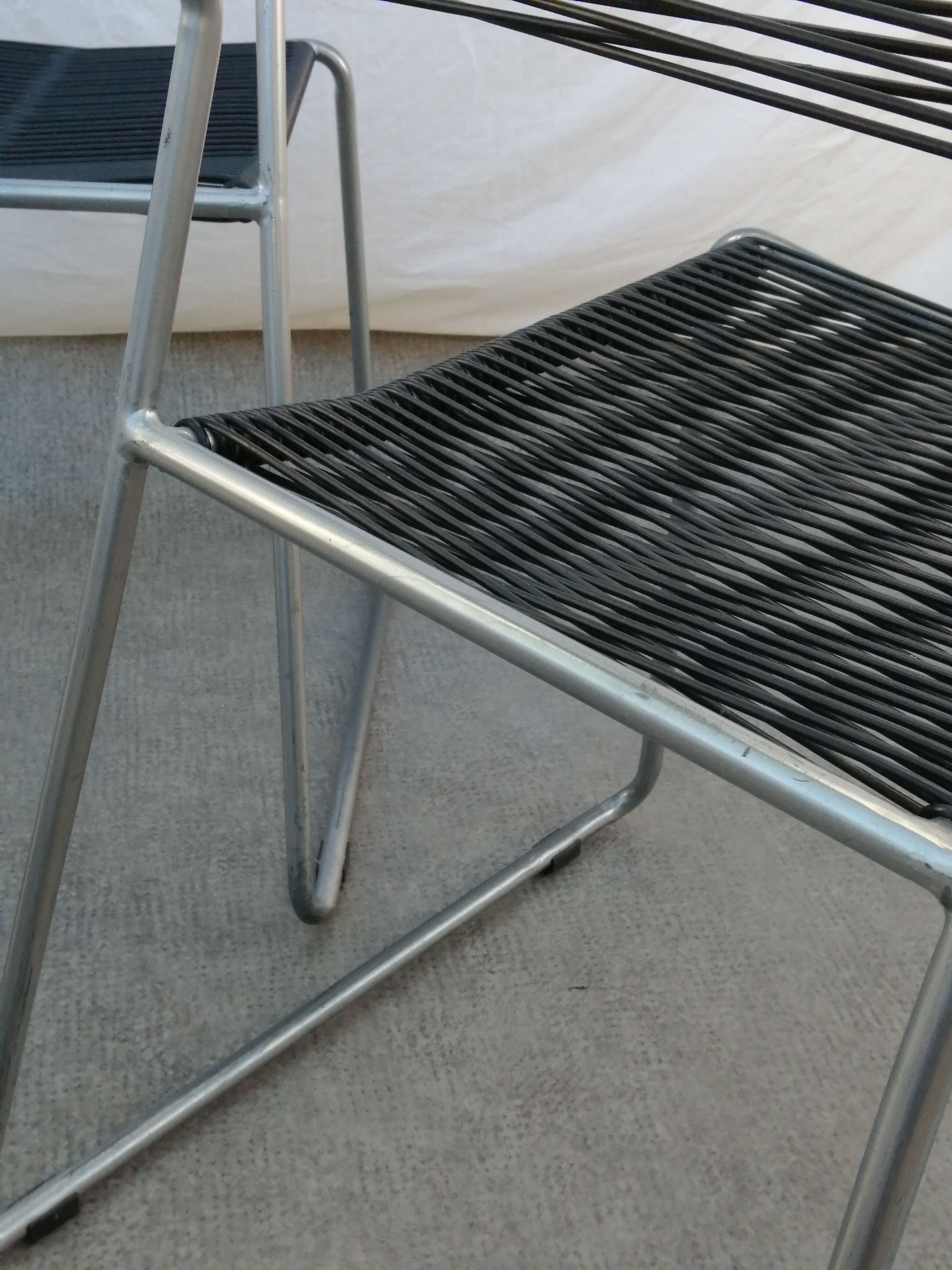 Set of 4 Melker 'spaghetti' chairs by Lisa Norinder for Ikea 1990