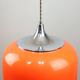 Space Age Orange Pendant Lamp from Guzzini, 1960s