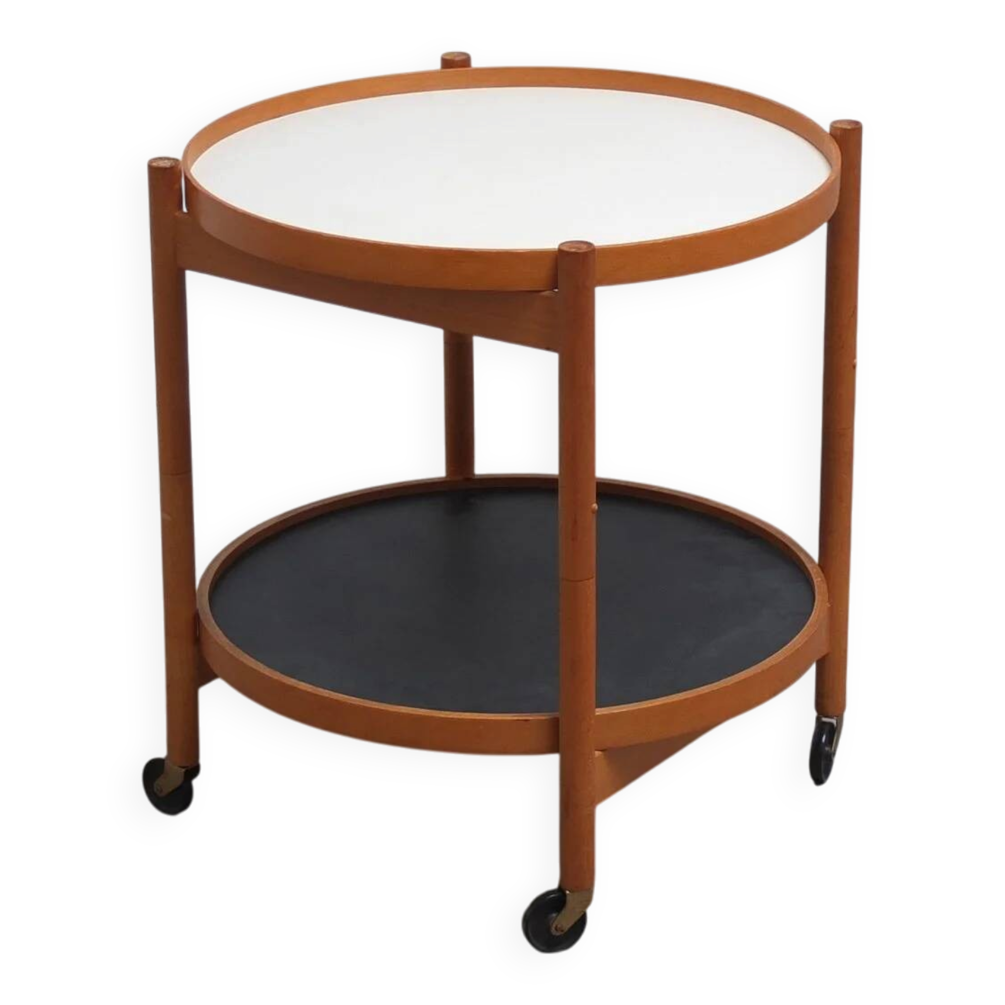 Serving trolley with reversible trays by Hans Bølling for Torben Ørskov, 1960s