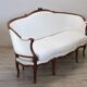 Antique sofa in walnut, Italy late 19th century