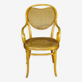 Fauteuil Thonet N°3  Ca. 1895, médaillon Cœur