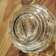 Pale green tinted glass bonbonnière – Delicate vintage shade