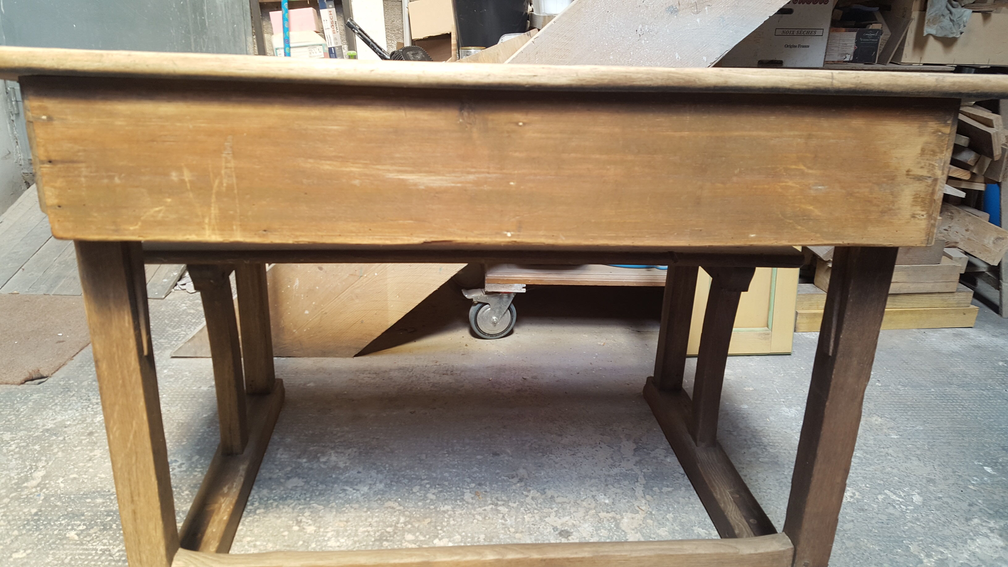 Table with period school bench