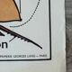 Vintage double-sided school poster “THE BEE / THE FISH”