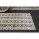 1970s Turkish Hand-Knotted Wool Cotton Beige Runner Rug 70x262