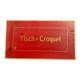 Antique wooden table croquet set