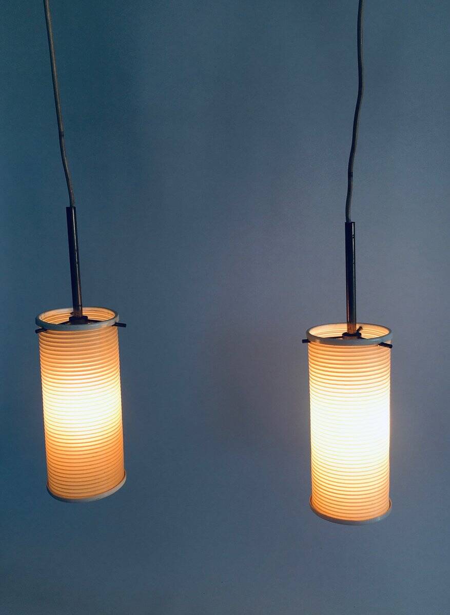 Double Pendant Lamp from Rotaflex, 1950s